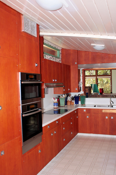 A kitchen update in a Frank Lloyd Wright Inspired Ranch House on the Martinez Home Tour