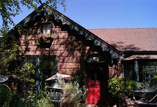 This charming residence in the town of Martinez, CA feels like a 200 year old Swiss Chalet inside.
