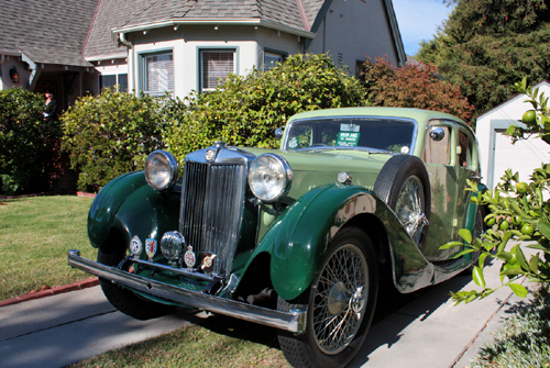 A 1939 MG VA Sport Saloon in Martinez, CA