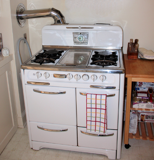 A restored Wedgewood stove in a Storybook House in Martinez CA