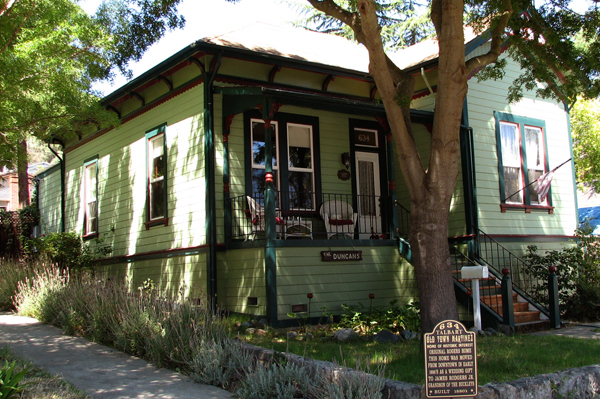 A Victorian cottage which was a wedding gift from a prominent Martinez (California) couple to their son.