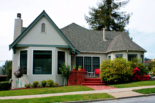 A restrained example of a Storybook Home in Martinez, CA
