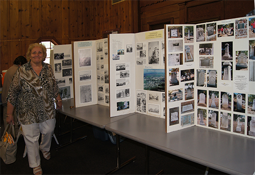 Historic displays in the Shell Clubouse in Martinez, CA.
